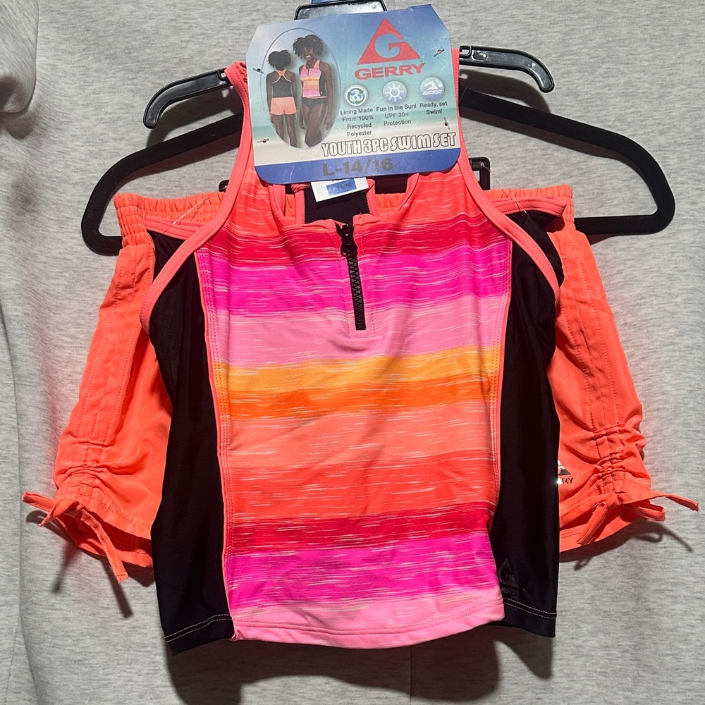 Gerry Weber Youth Pink and Orange Swim Set
